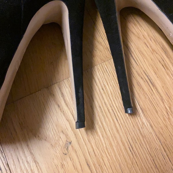 Miu Miu platform suede boots black & gold size 36 - Picture 7 of 7